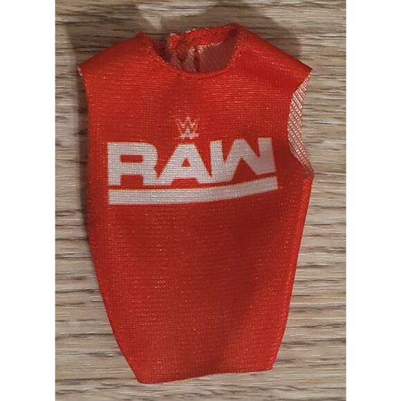 WWE Raw Red Shirt Wrestling  Accessory Action Figure Mattel Elite *SHIRT ONLY* - Picture 1 of 3